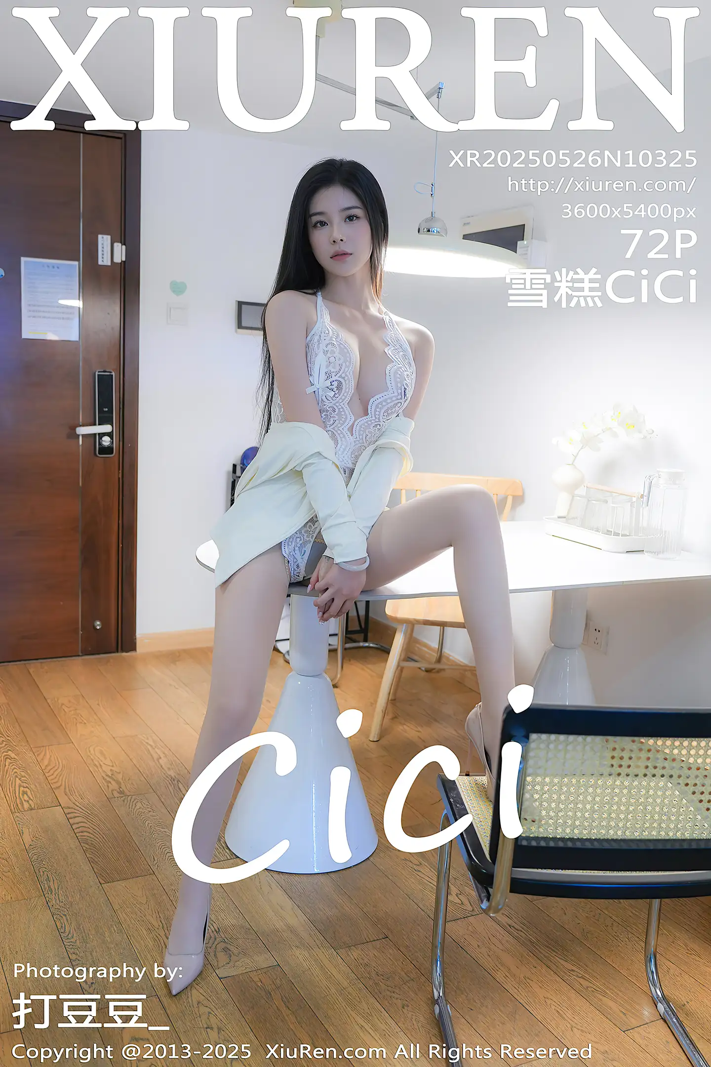 [XiuRen秀人网]No.10325_模特雪糕CiCi性感白色情趣内衣配超薄肉丝秀婀娜身姿诱惑写真72P-秀人网 - XiuRen.Xyz